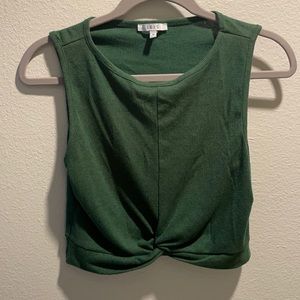 Green Crop Top